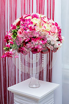 Wedding decor ball of flowers