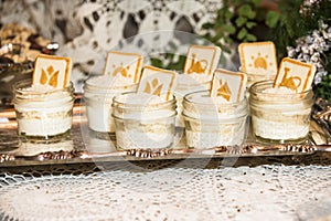 Wedding decorated deserts