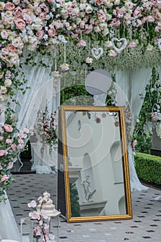 Wedding decorations for the hall