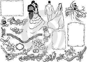 Wedding Design Elements Set