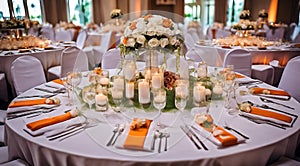 wedding designed table setting, wedding scene, wedding table, bright colored wedding scene, wedding table