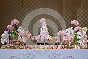 Wedding dessert area