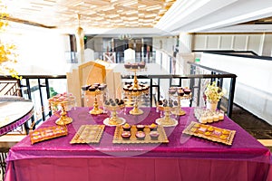 Wedding dessert area