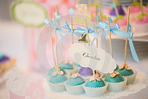 Wedding dessert cake pops