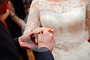 Wedding details - wedding rings as a symbol of happy life