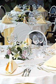 Wedding diner table