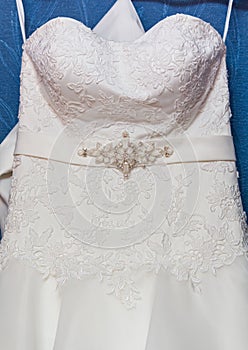 Wedding dress detail