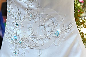 Wedding dress detail