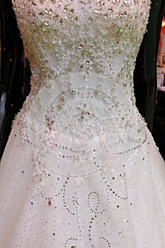 Wedding dress detail