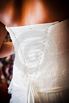 Wedding dress detail