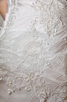 Wedding dress detail