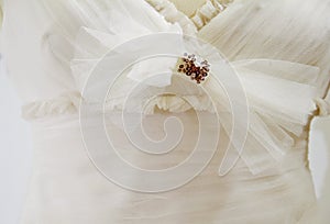 Wedding dress detail