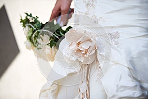 Wedding dress detail