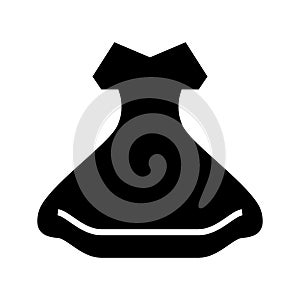 Wedding dress icon or logo isolated sign symbol vector illustration