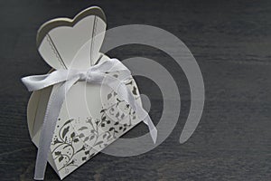 Wedding dress shaped box