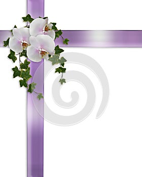 Wedding or Easter Border orchids and ivy