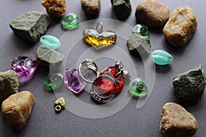 Wedding or engagements rings display with selective focus.