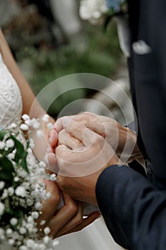 wedding event bride groom together hugs love