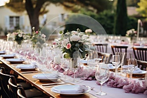 Wedding and event decor in Italian style in yellow flowers with lemons