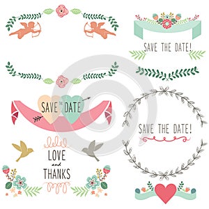 Wedding Flora Vintage Laurel Wreath Elements