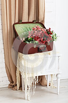 Wedding floral rose decor composition