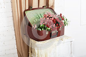 Wedding floral rose decor composition