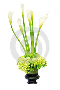 Wedding flower arrangement centerpiece photo