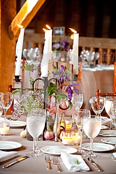Wedding Flower Arrangement Table Setting Series