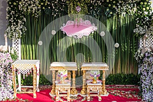 Wedding Flower Backdrop Design Indoor