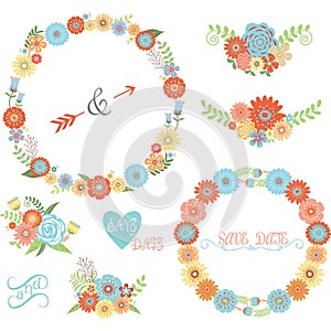 Wedding Flower Elements set