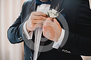 Wedding flowers bride bouquet rings