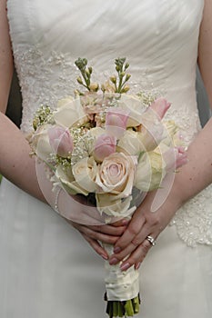 Wedding flowers and ring