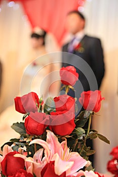 Svatba květiny a růže 