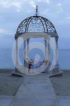 Wedding Gazebo Candlelight Dinner