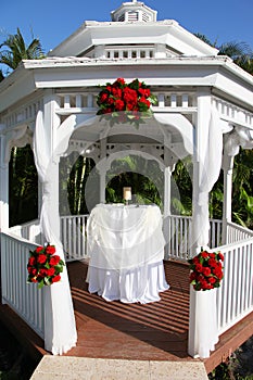 Wedding Gazebo in tropical location
