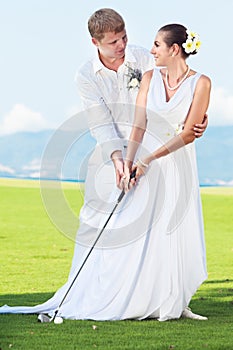 Wedding golf