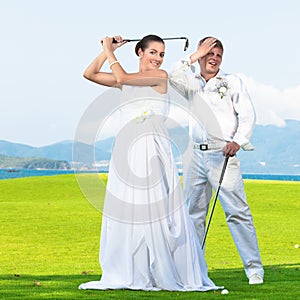Wedding golf