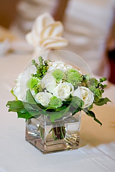 Wedding Head Table Centerpiece Closeup photo