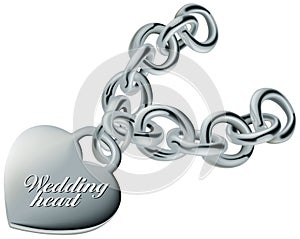 Wedding Heart Silver