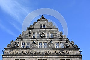 Wedding house in the center of Hameln, the city of Pied Piper