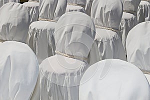 White wedding chairs