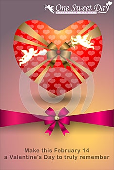 Wedding Invitation Abstract background of Valentine\'s Day