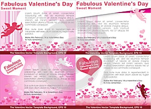 Wedding Invitation Abstract background of Valentine\'s Day