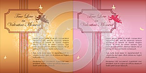 Wedding Invitation Abstract background of Valentine\'s Day