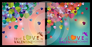 Wedding Invitation Abstract background of Valentine\'s Day