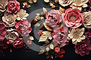 Wedding invitation backround rustic farmstyle field flowers