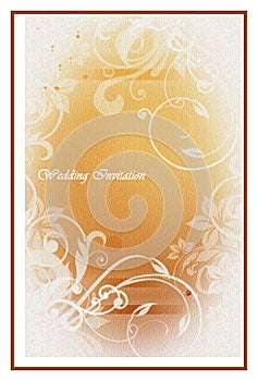 Wedding invitation card