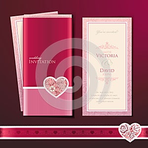 Wedding invitation card