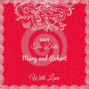 Wedding invitation card