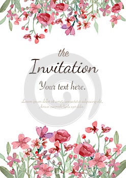 Wedding invitation card photo